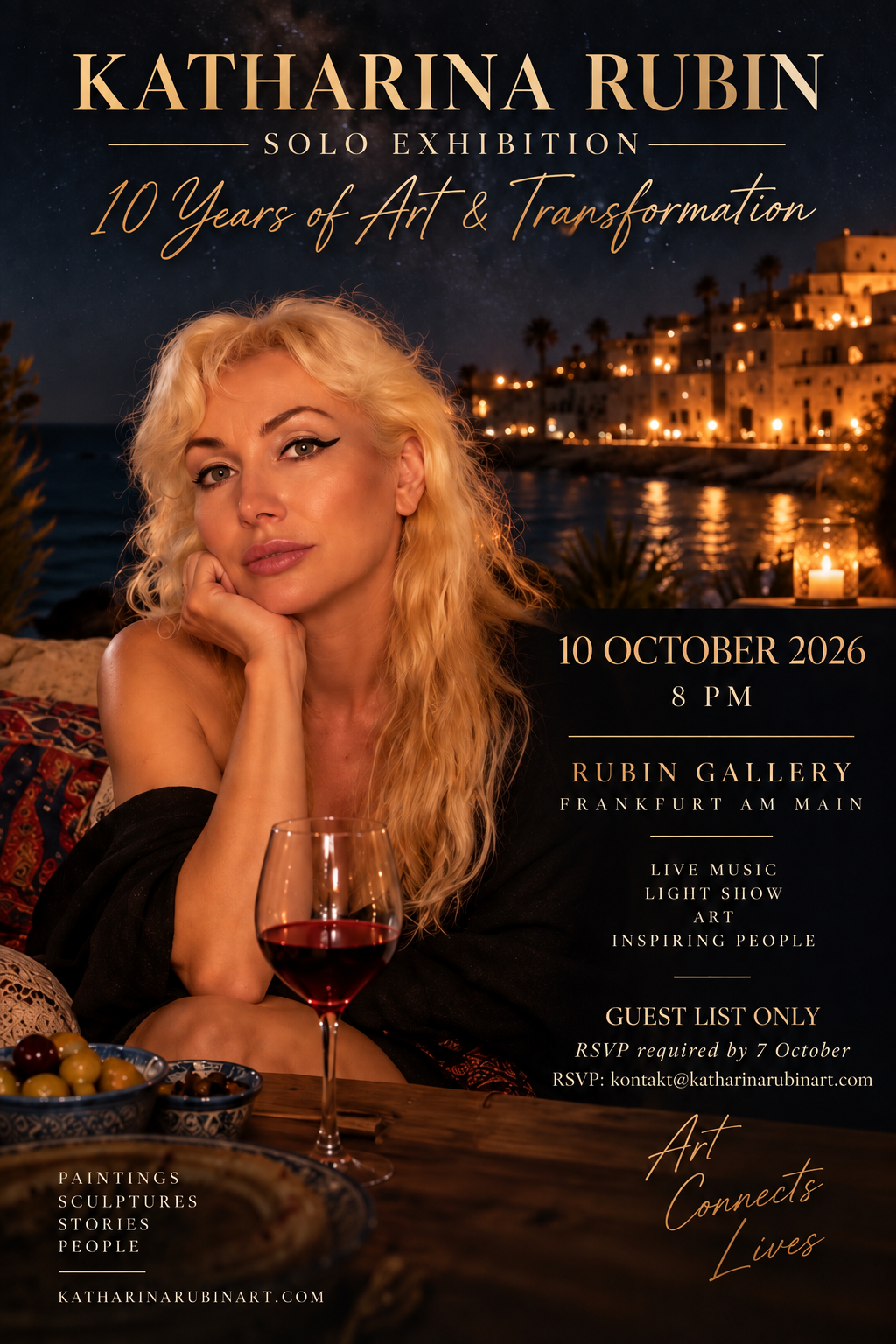 Invitation to Katharina Rubin Solo Exhibition, 10 October 2026 at Rubin Gallery Frankfurt am Main